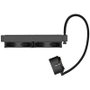 Hiditec LQ240 Sistema de Refrigeración Líquida con 2 Ventiladores ARGB 120mm PWM Control FDB Base Cobre y Tubos Teflón Negro